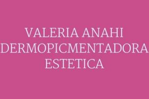 VALERIA ANAHI DERMOPICMENTADORA &ndash; ESTETICA